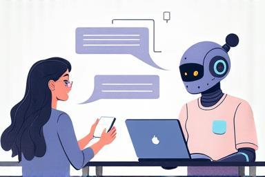 Chatbot interface.